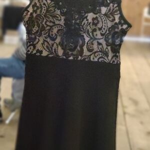 Elegant Black and Lace Dress